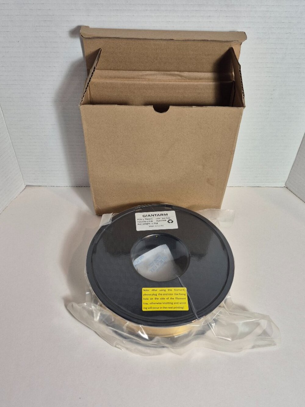 GIANTARM 3D Printer Filament Silk Gold Pla Spool 1.75mm New Sealed